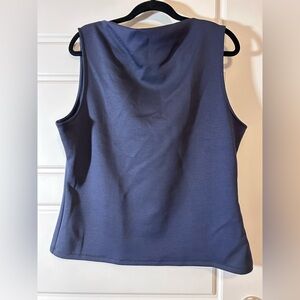 Banana Republic Navy Blue Boatneck Scuba Top